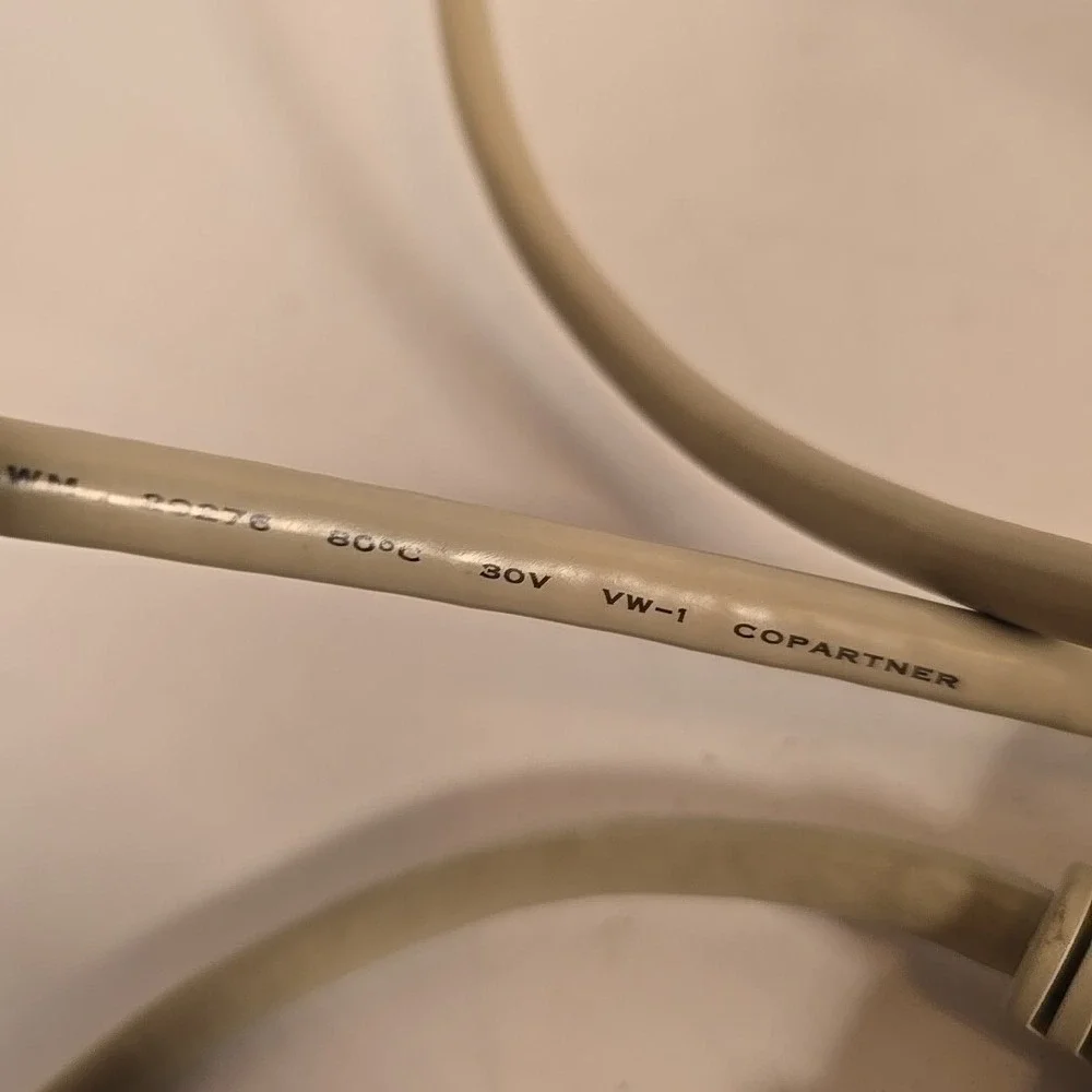 USED E119932 AWM 20276 80C 30V VW-1 Copartner 5 Foot Computer Printer Cable